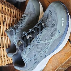 Propet One LT Gray Trainers Ortholite Gym Running Shoes Sneakers Gray sz 11 Wide